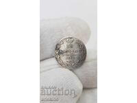 Rare silver coin 10 kopecks 1833 "NG" Russia