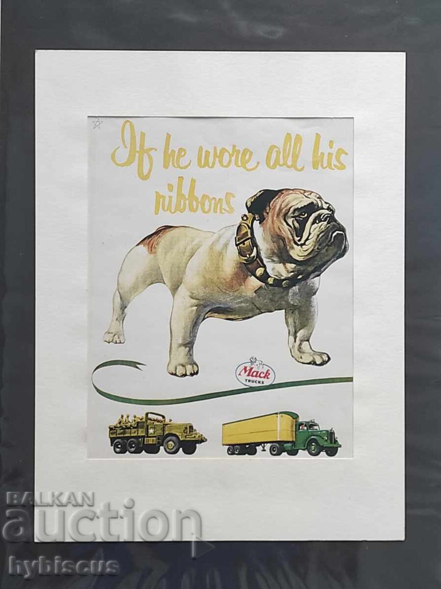 Vintage MACK trucks poster
