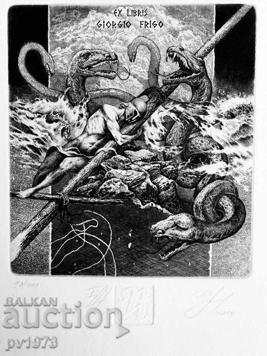 Three graphics by Hristo Naydenov. Artist's print with price € 99.00 | 193.63 BGN