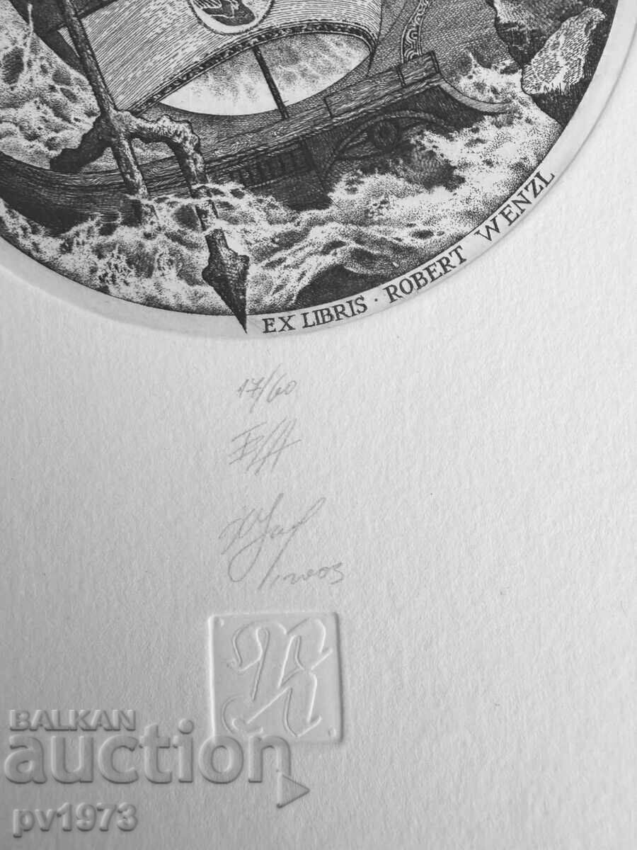 Three graphics by Hristo Naydenov. Artist's print - 5