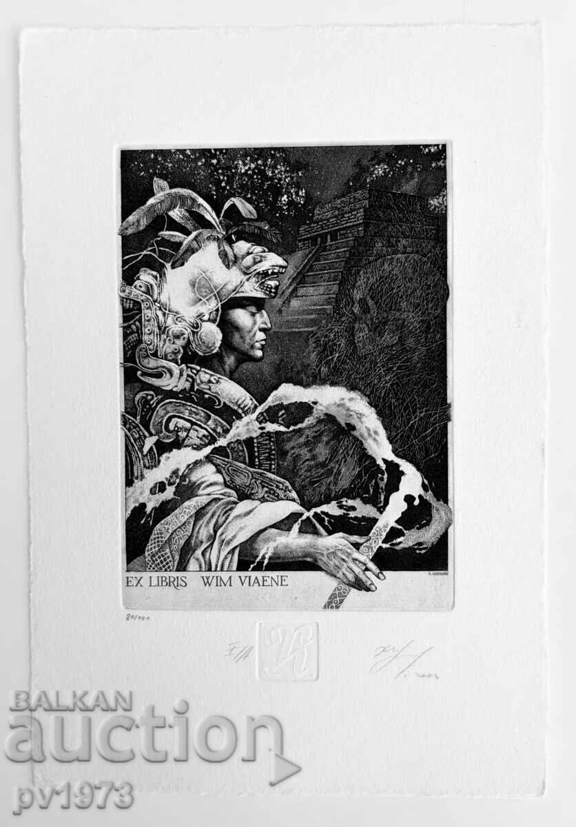 Three graphics by Hristo Naydenov. Artist's print - 6