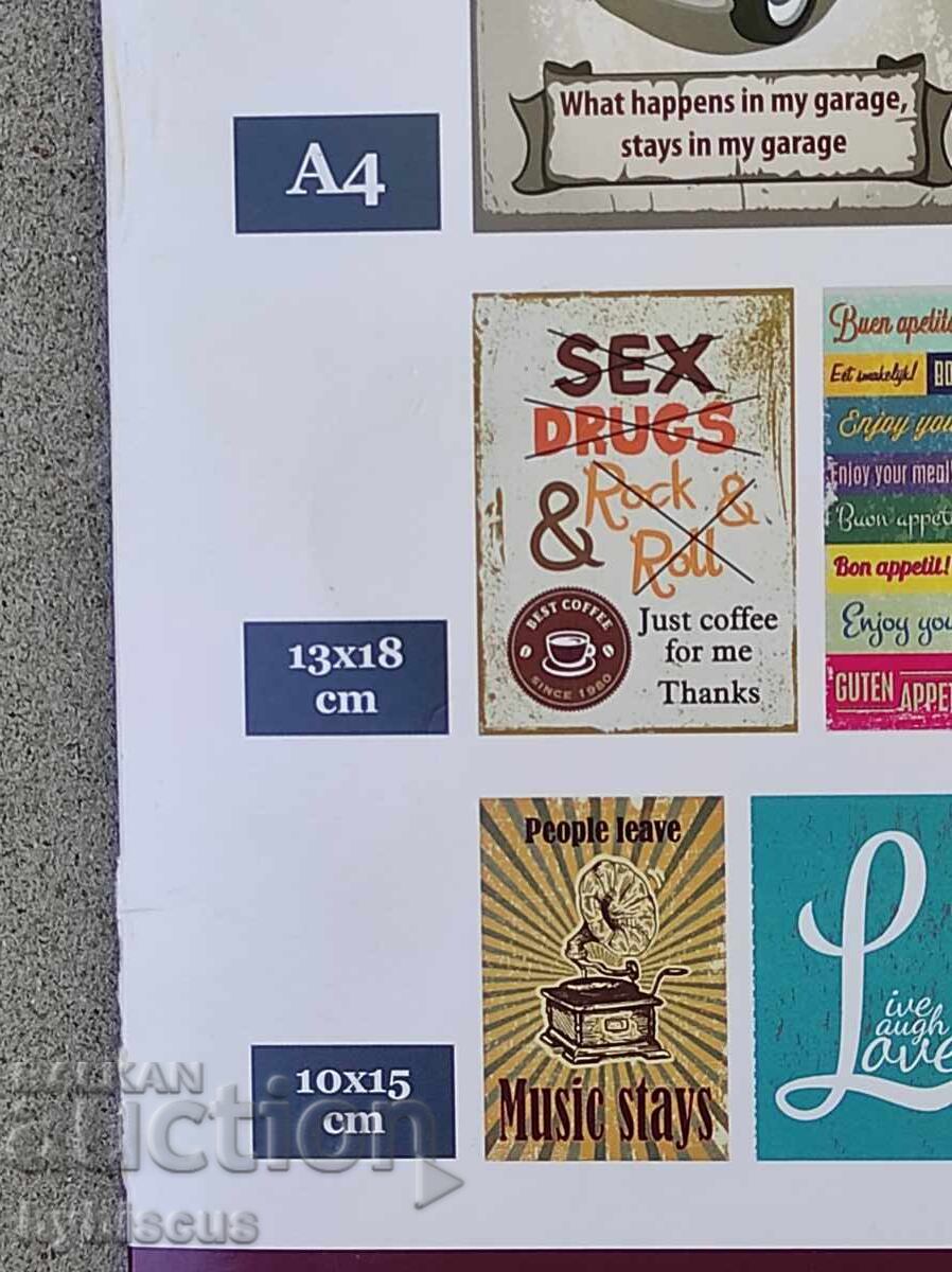 Πακέτο με 17 μικρές ρετρό αφίσες με τιμή € 10.00 | 19.56 BGN Πακέτο με 17 μικρές ρετρό αφίσες με τιμή € 10.00 | 19.56 BGN
