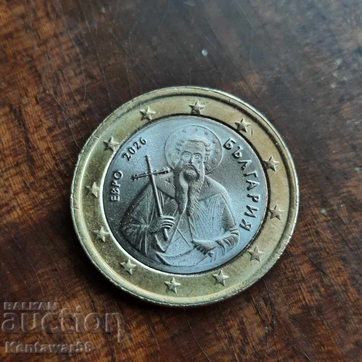 1 ευρώ 2026 ελάττωμα με τιμή € 2.00 | 3.91 BGN 1 ευρώ 2026 ελάττωμα με τιμή € 2.00 | 3.91 BGN