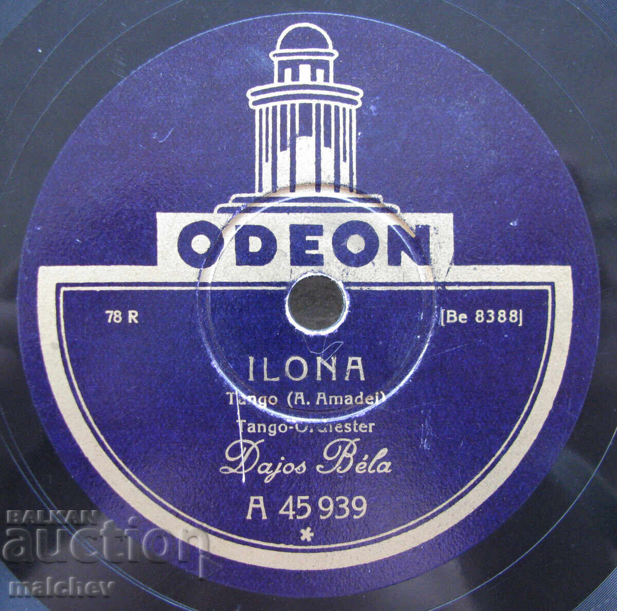 Licitație Disc de gramofon din bachelită 1929, Jeanne..., excelent