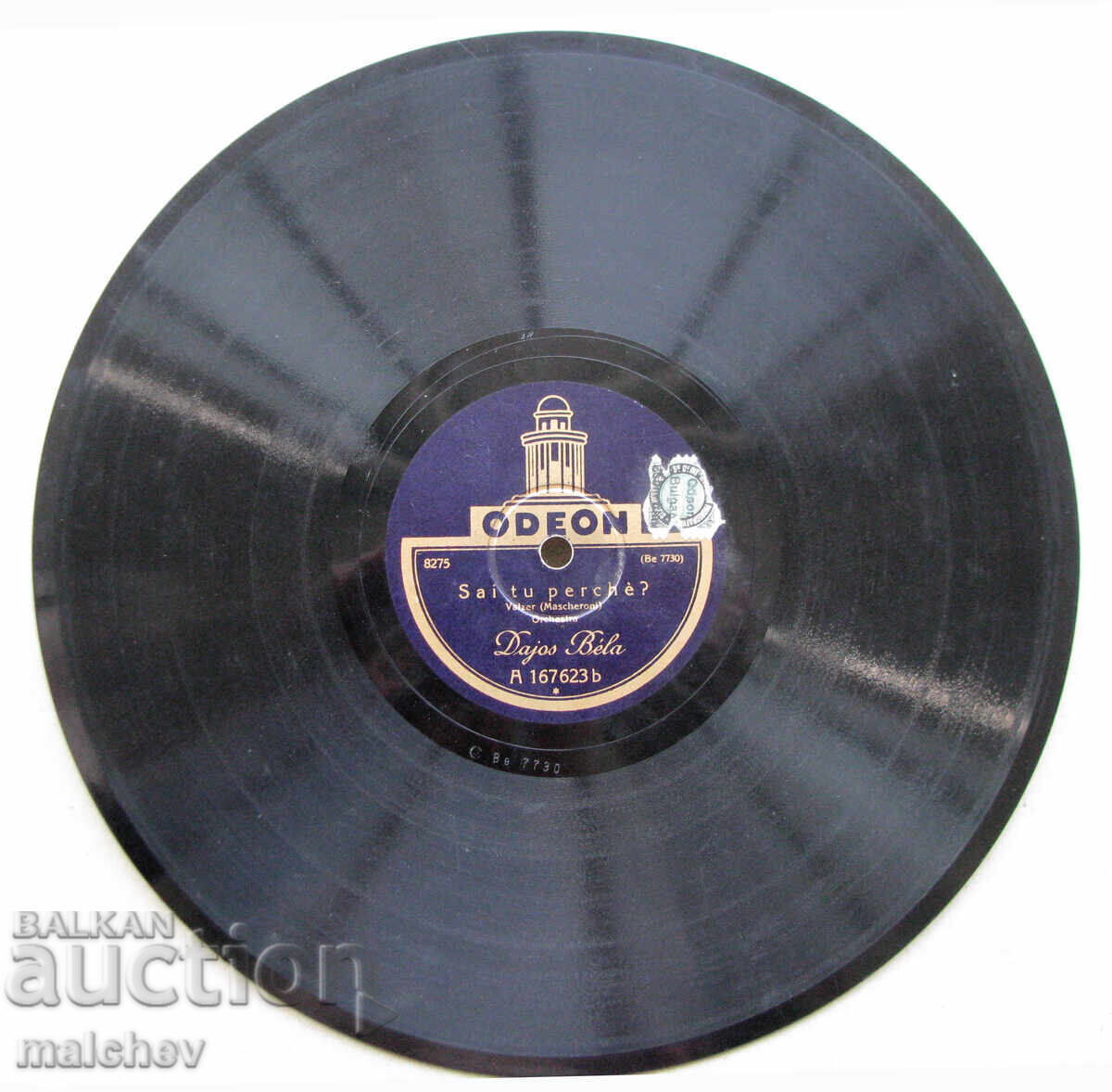 Livrarea Disc de gramofon din bachelită 1928, Madonna..., excelent
