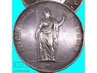 5 Lire 1848 Italy Thaler Lombardy 24.89g silver