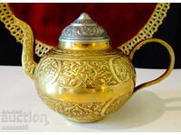 Ceainic din bronz 380 gr., Sf. Sofia, ornamente