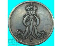 2 Pfennig 1853 Germany Hanover