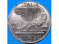 50 Centesimi 1942 Italy Victor Emmanuel - rare year