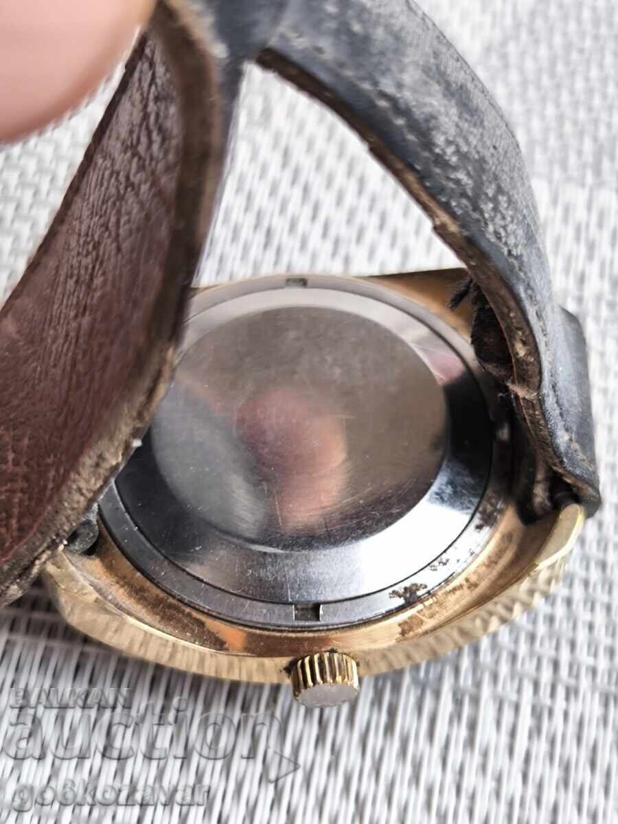 Delivery of Gold-plated "Poljot" watch from the USSR AU 10 Works!