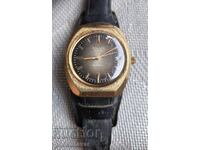 Gold-plated "Poljot" watch from the USSR AU 10 Works!