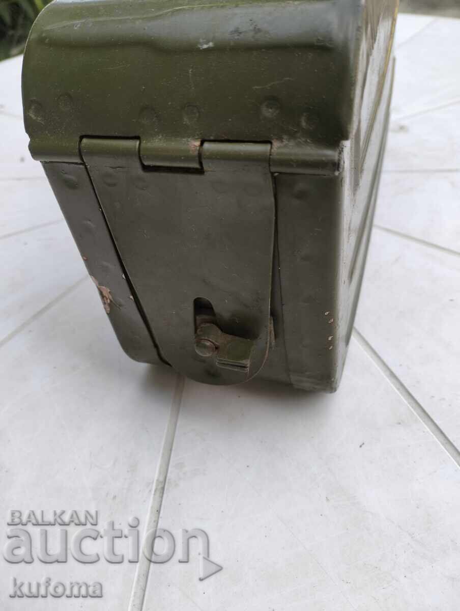 Auction  Military ammunition box for machine gun
