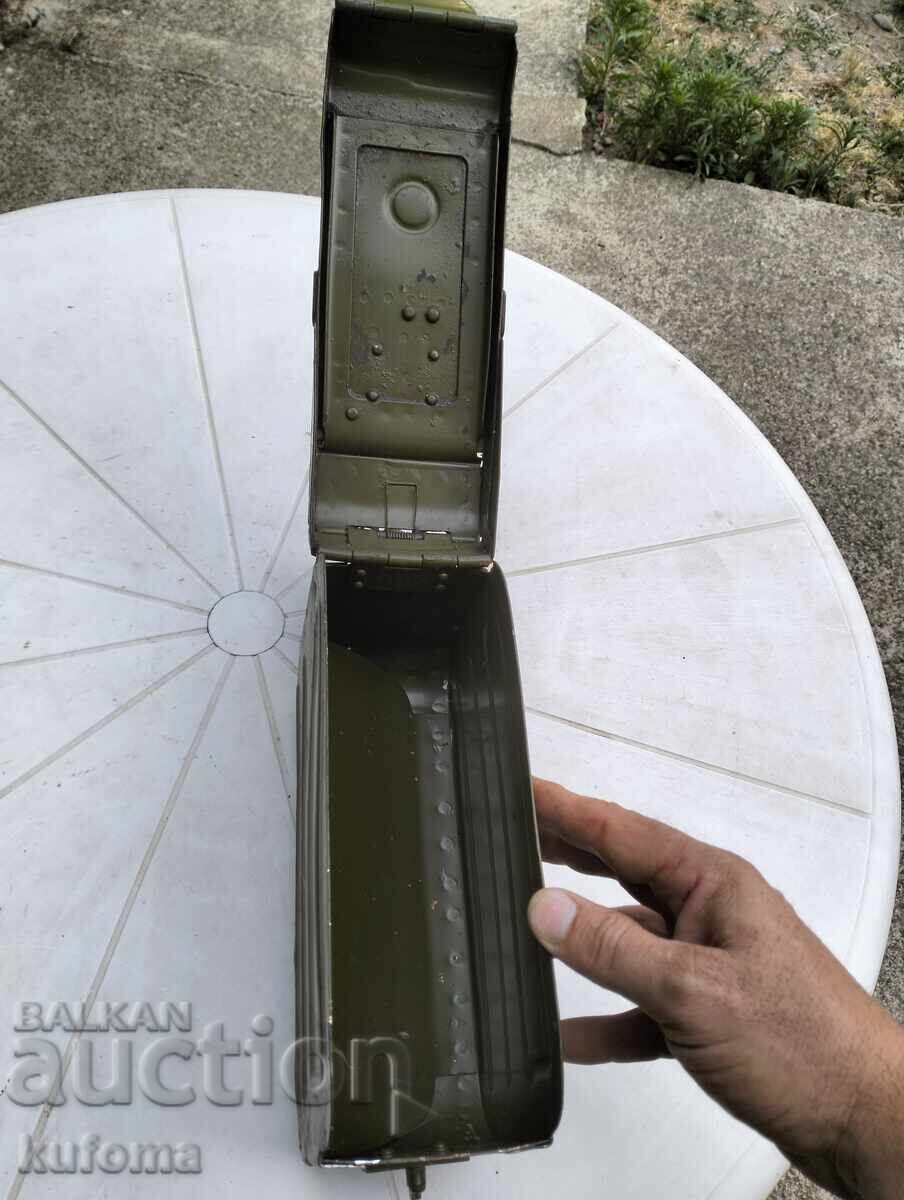 Delivery of Military ammunition box for machine gun