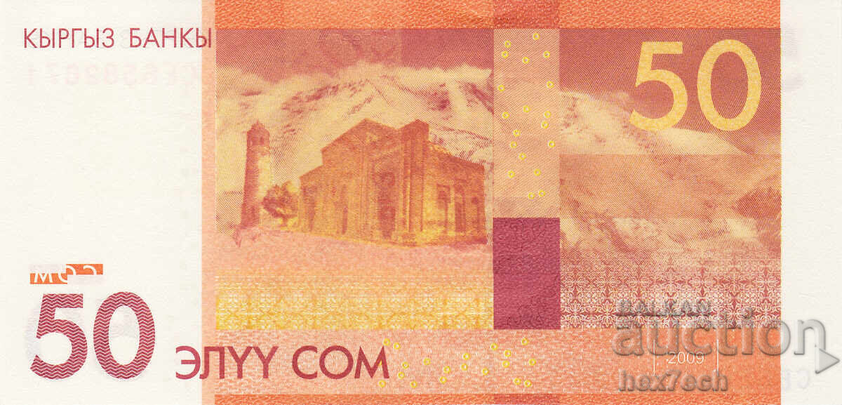 Licitație ❤️ ⭐ Kârgâzstan 2009 50 som UNC nou ⭐ ❤️