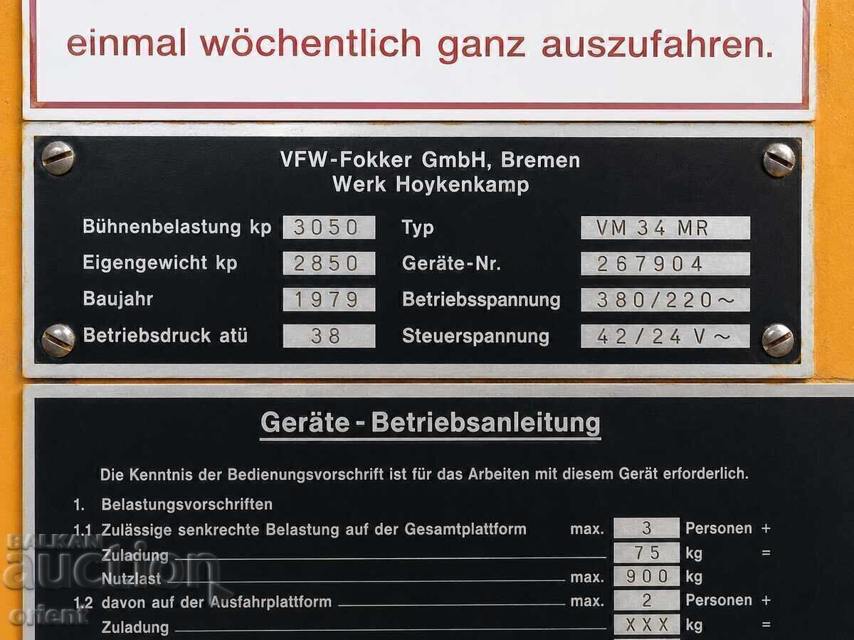 TOP descoperire! DIN AVIAȚIA GERMANĂ! Platformă Fokker •1979 - 6