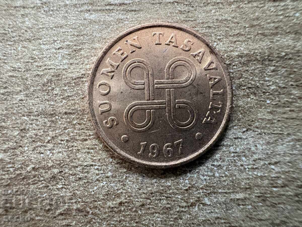 Финландия - 1 пени (1967) с цена € 0.12 | 0.23 лв.