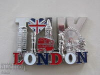 Authentic 3D magnet from London, UK, metal