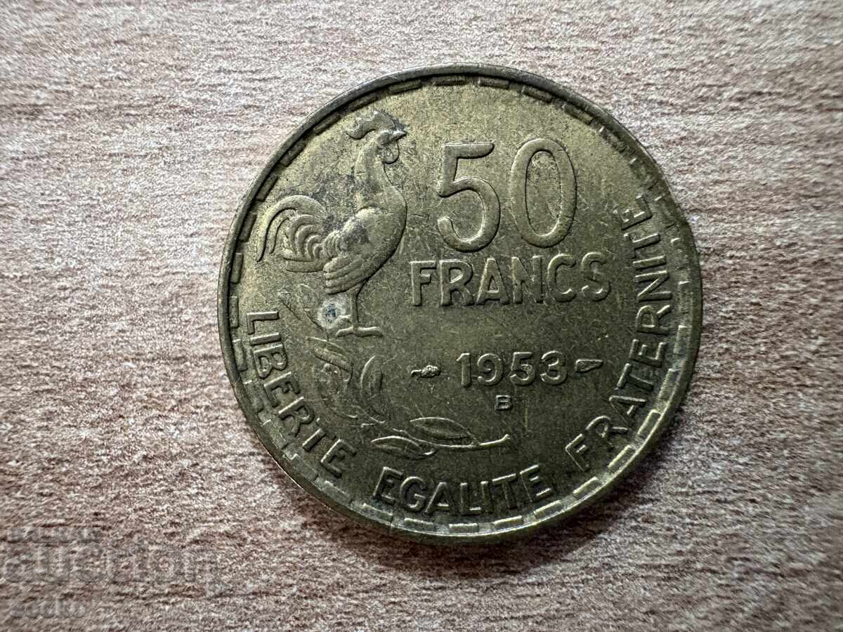 Franța - 50 de franci (1953) - B