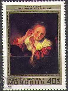 Stamp block Paintings by Rembrandt, 1981, Mongolia - 5