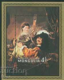 Stamp block Paintings by Rembrandt, 1981, Mongolia