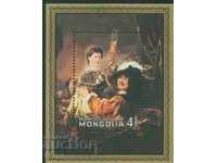 Bloc de timbre Picturi de Rembrandt, 1981, Mongolia