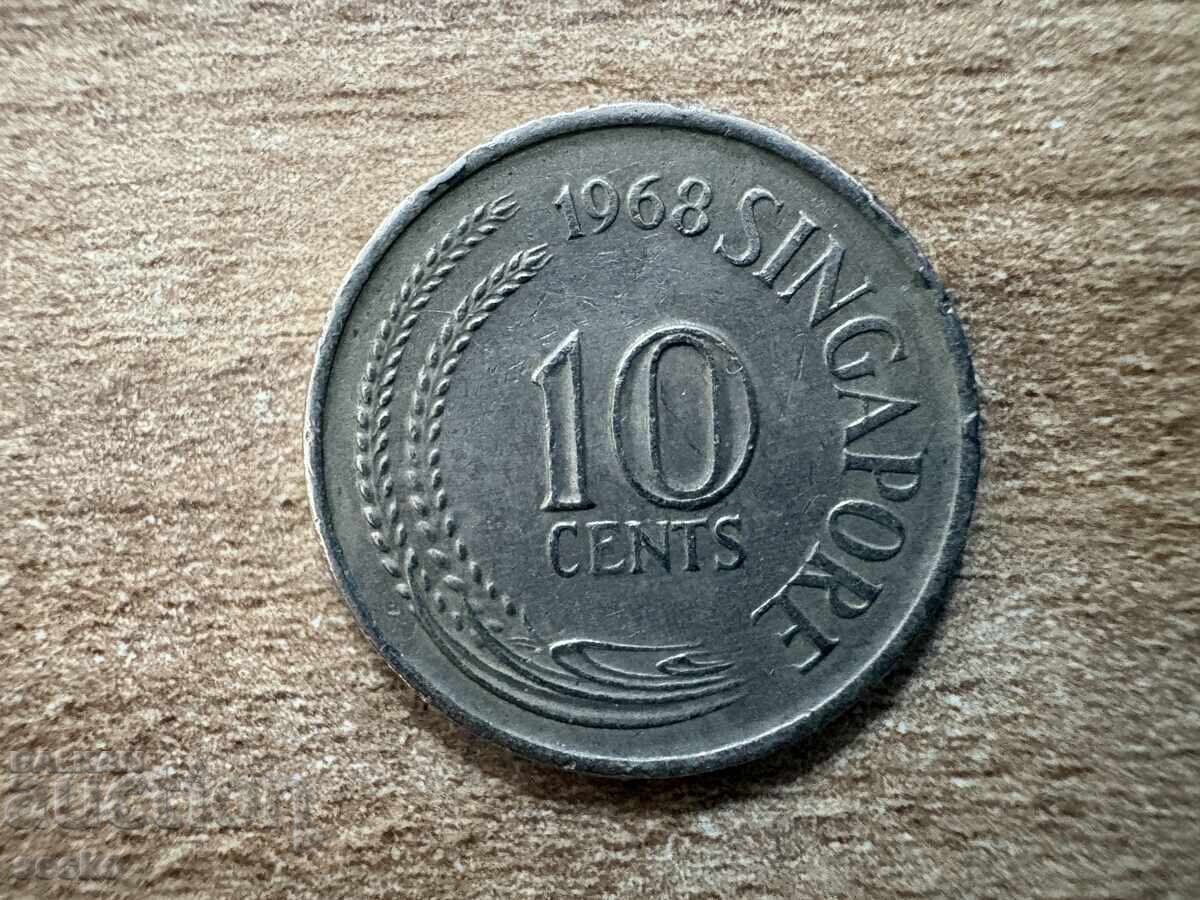 Singapore - 10 cenți (1968)