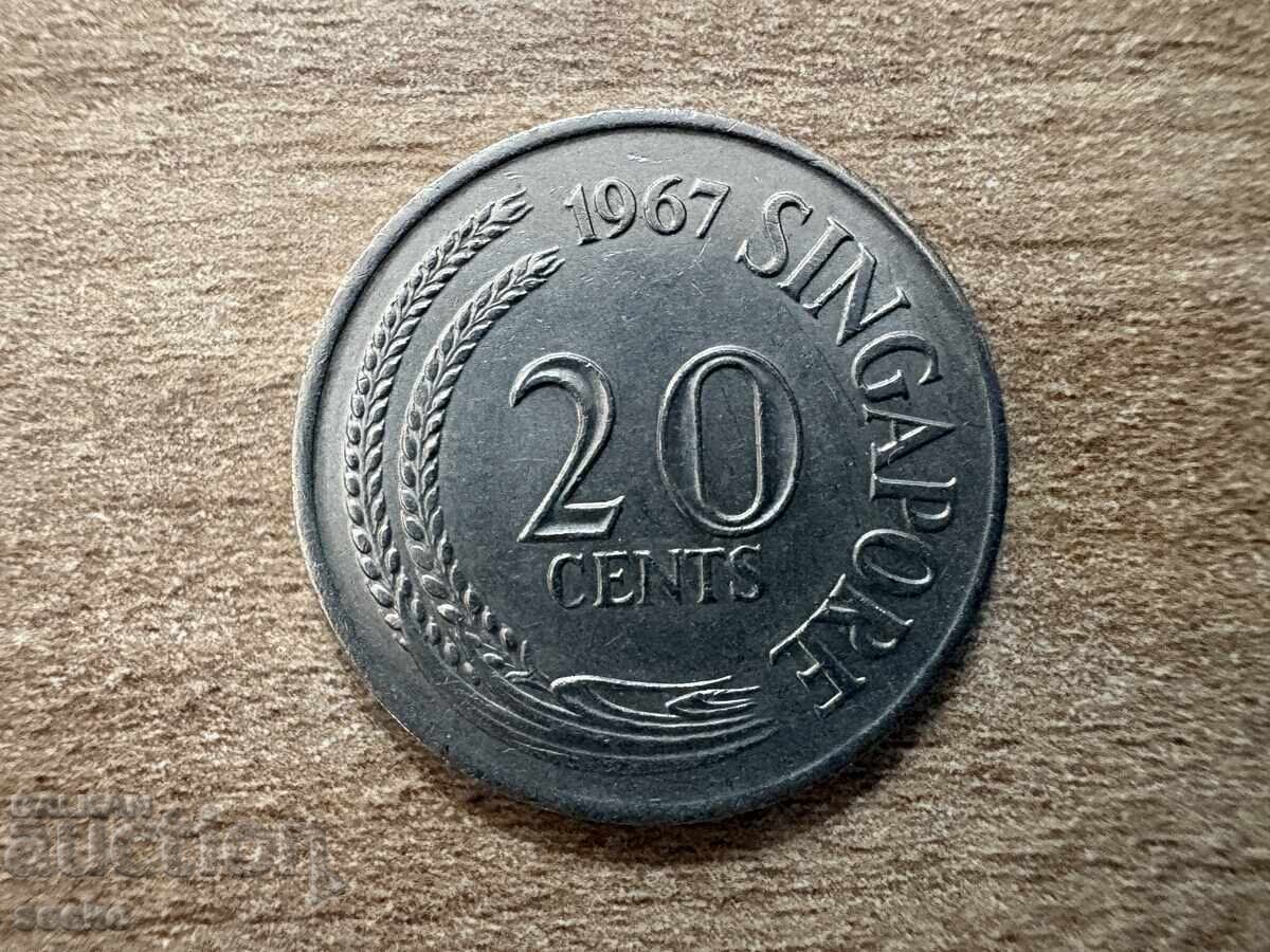 Singapore - 20 cenți (1967) Singapore - 20 cenți (1967)