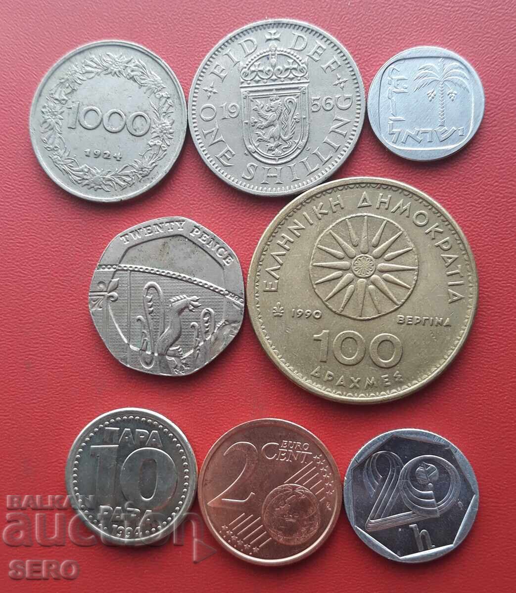 Смесен лот от 8 монети