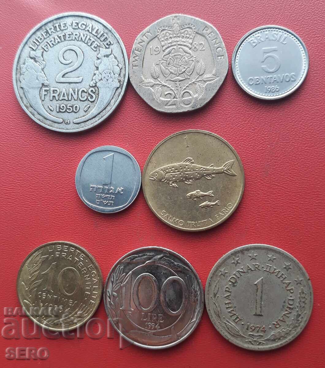 Смесен лот от 8 монети