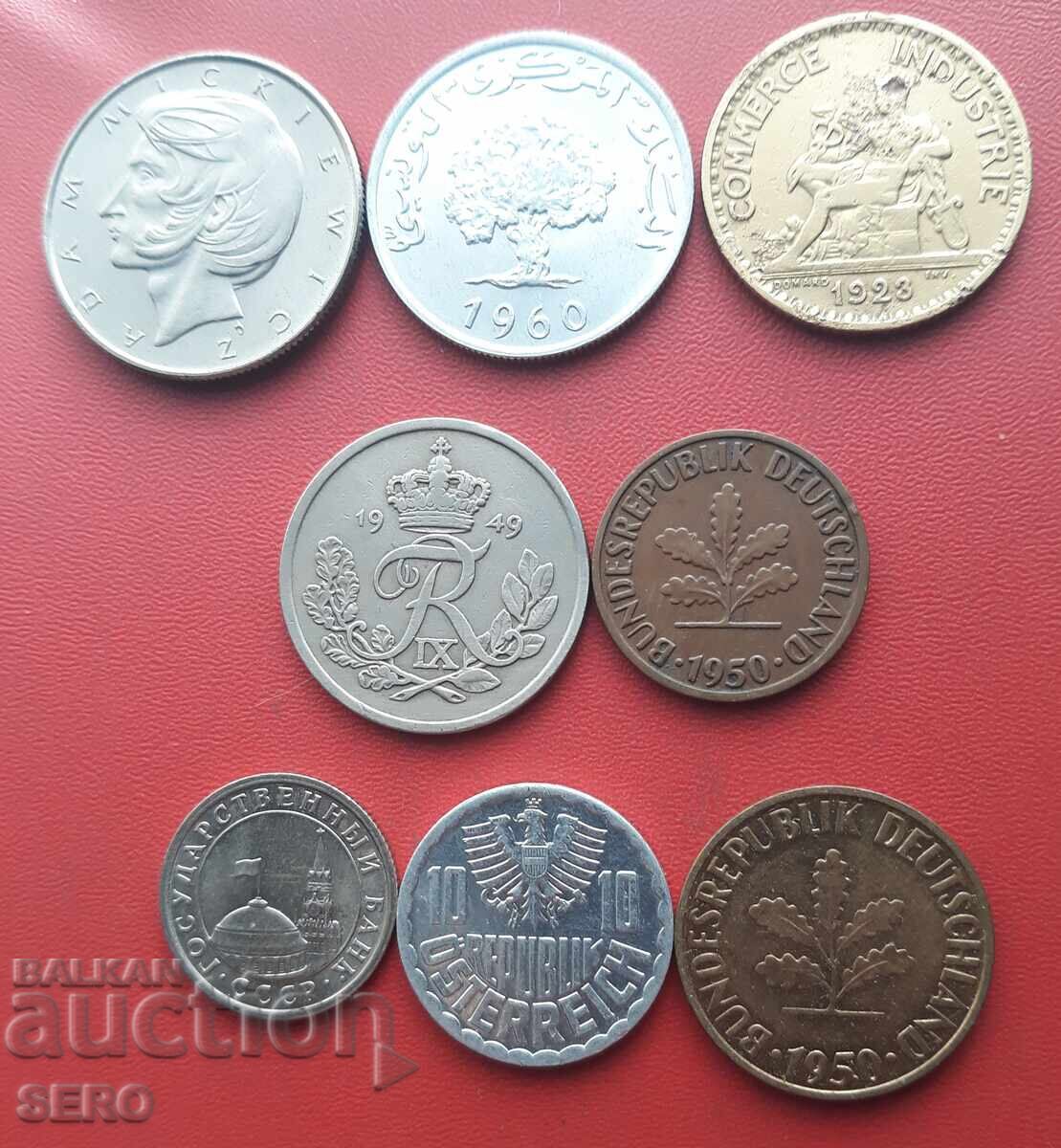 Μικτή παρτίδα 8 νομισμάτων με τιμή € 0.51 | 1.00 BGN