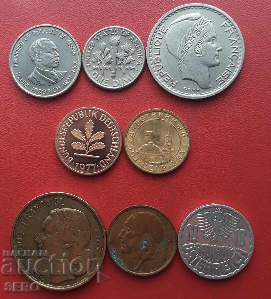 Μικτή παρτίδα 8 νομισμάτων με τιμή € 0.51 | 1.00 BGN