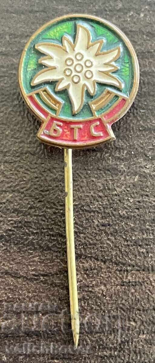 43636 Bulgaria badge Bulgarian Tourist Union edelweiss