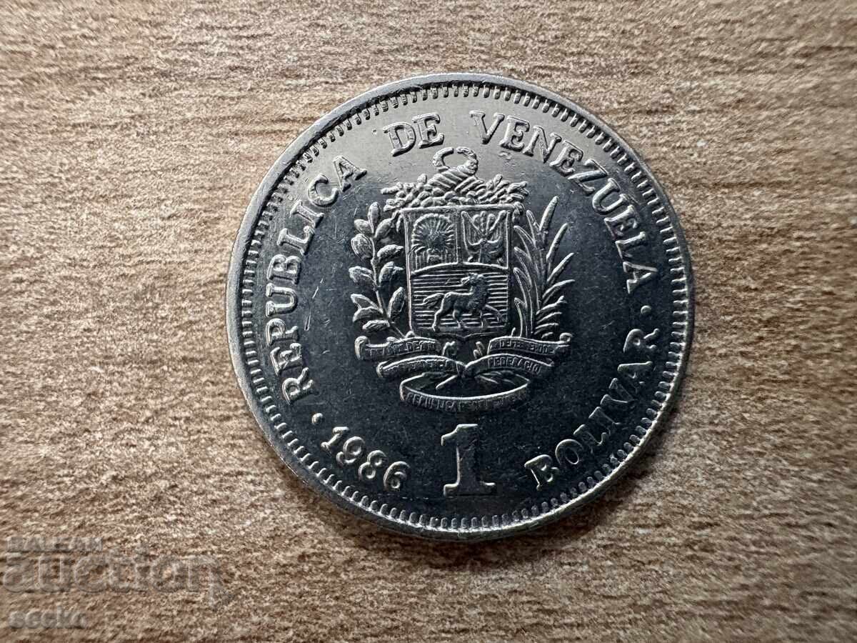 Venezuela - 1 bolivar (1986) Venezuela - 1 bolivar (1986)