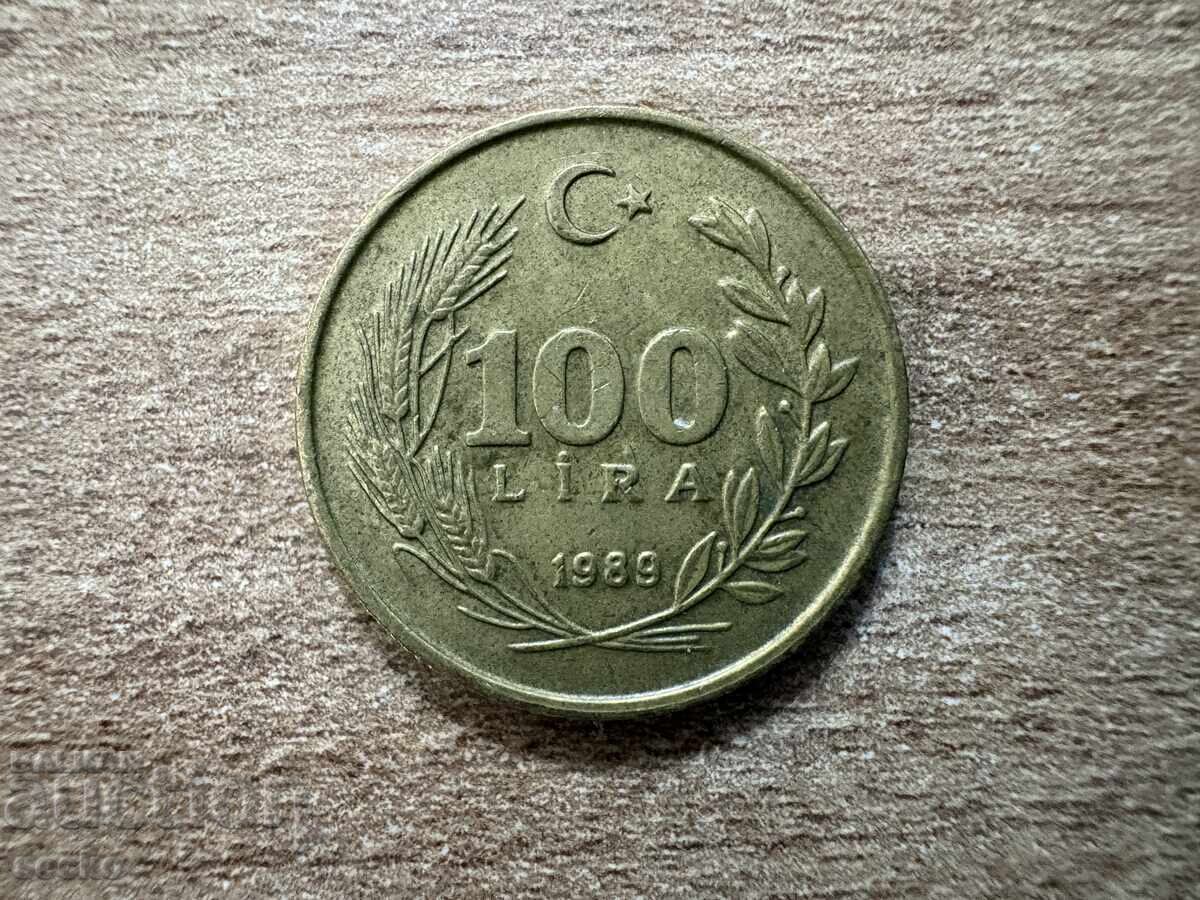 Турция - 100 лири (1989) Турция - 100 лири (1989)