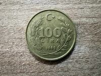 Turcia - 100 lire (1989)