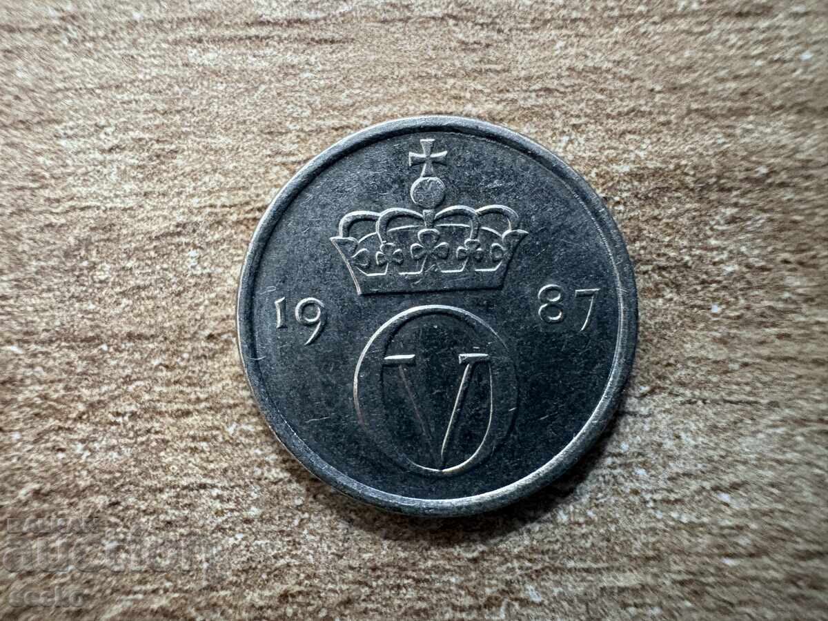 Norvegia - 10 øre (1987) cu preț € 0.10 | 0.20 BGN