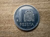 Spania - 1 pesetă (1989)