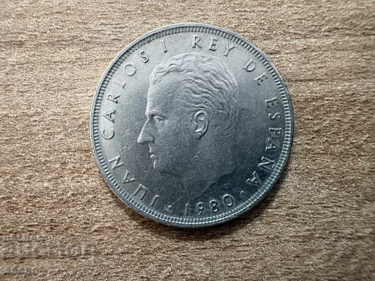 Spania - 25 pesete (1980)(81) cu preț € 0.35 | 0.68 BGN