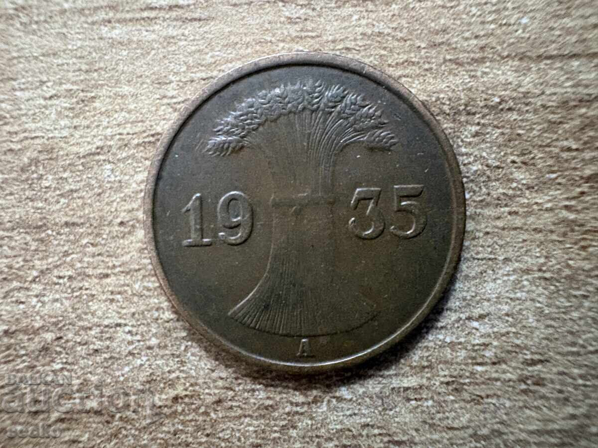 Γερμανία - 1 Ράιχσπφενιχ (1935) - A με τιμή € 0.25 | 0.49 BGN