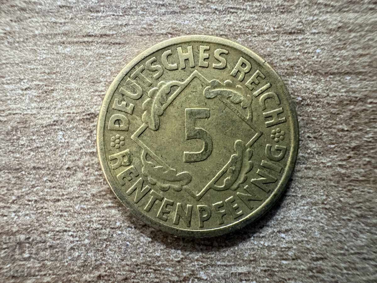 Germania - 5 rentenpfennig (1924) - J