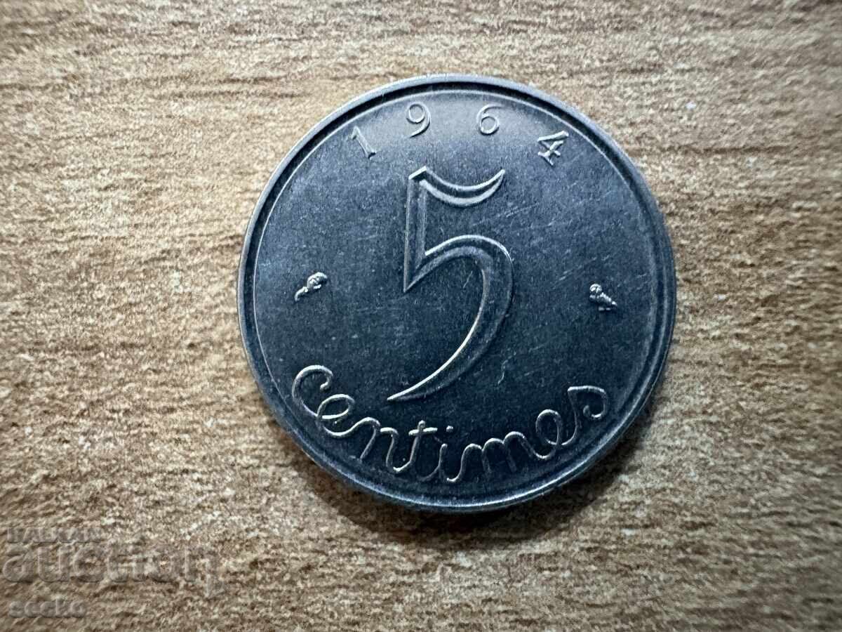 Franța - 5 centime (1964)