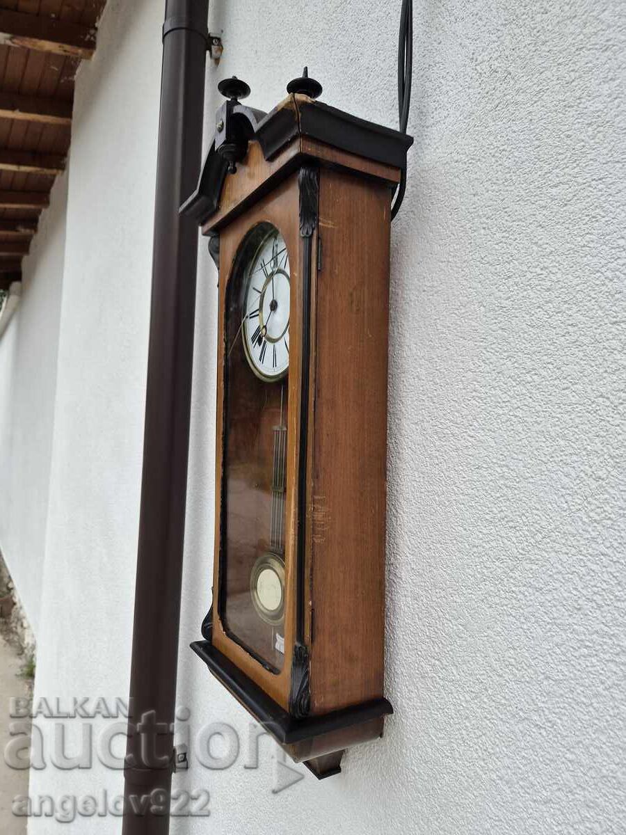 Παλιό γερμανικό ρολόι τοίχου ΛΕΙΤΟΥΡΓΕΙ - 7