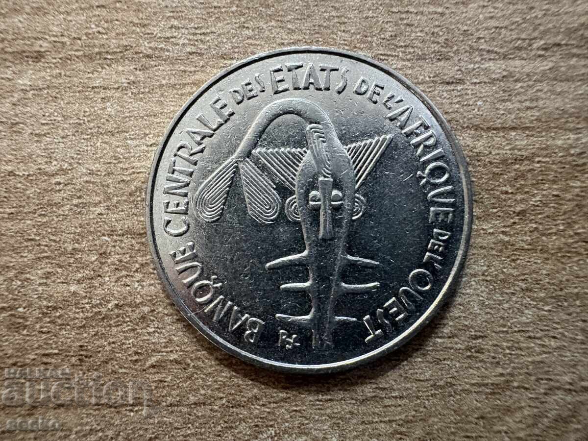 Africa de Vest - 100 franci (1997) cu preț € 0.40 | 0.78 BGN