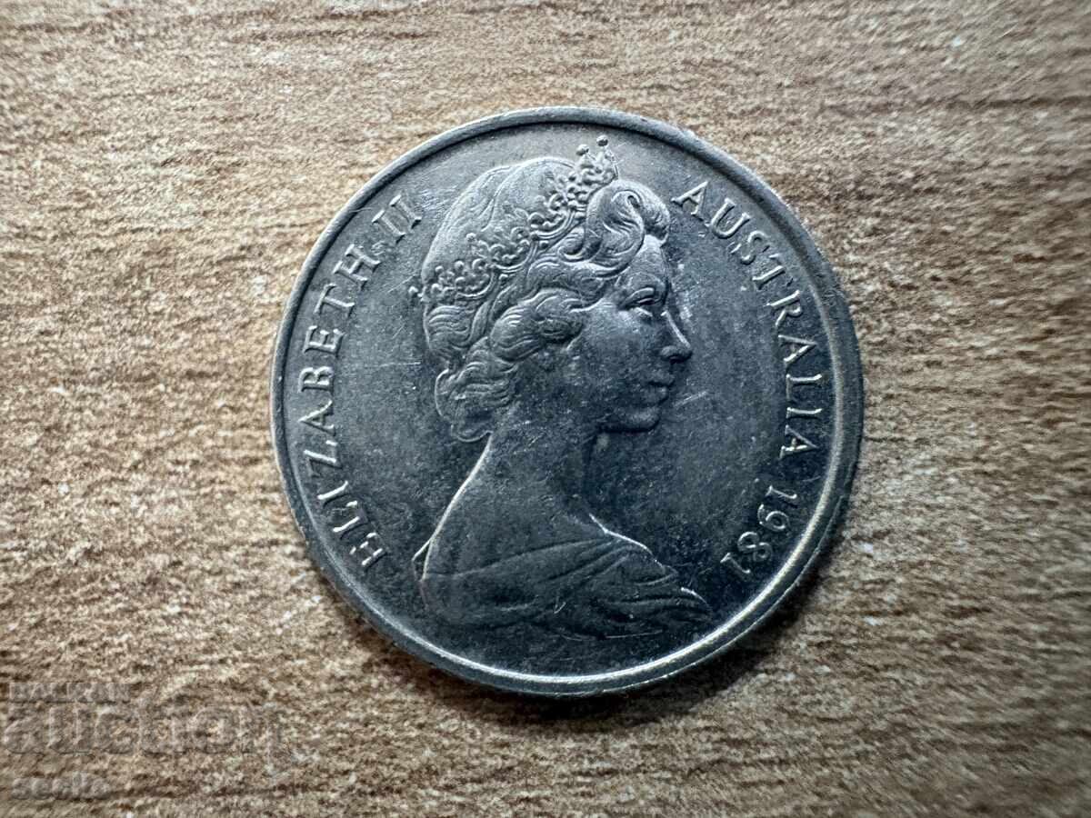 Australia - 5 cenți (1981) cu preț € 0.12 | 0.23 BGN Australia - 5 cenți (1981) cu preț € 0.12 | 0.23 BGN