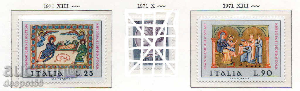 1971 Ιταλία. Χριστούγεννα μικρογραφία.