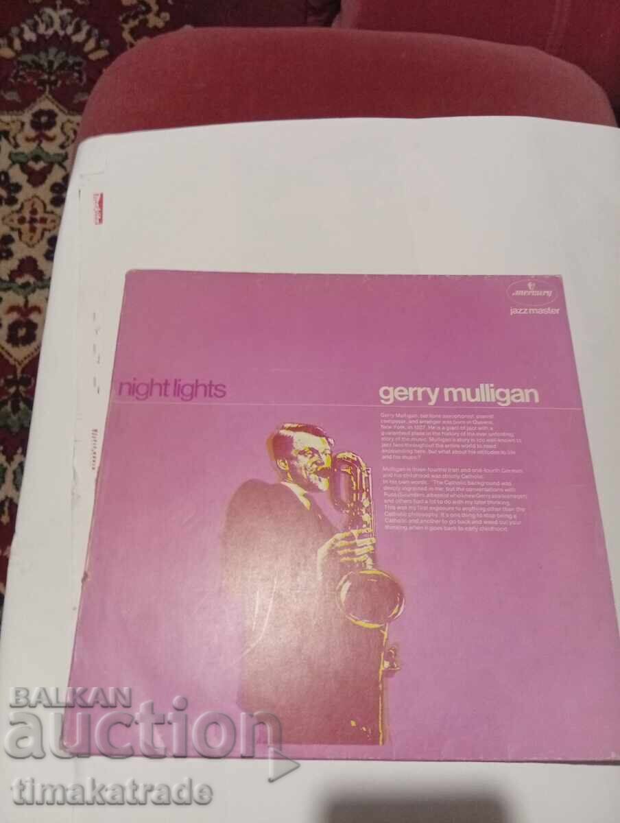 Плоча Gerry Mulligan/Джери Мълиган – Night Lights-саксофон