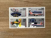 ГДР - Авиация - 25 г. Interflug Airlines (1980) MNH