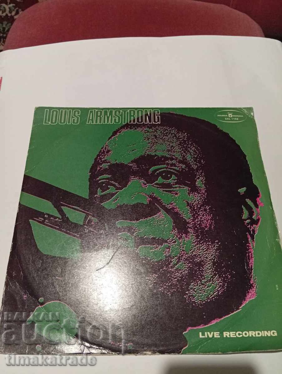 Louis Armstrong Vinyl Record – Live Recording