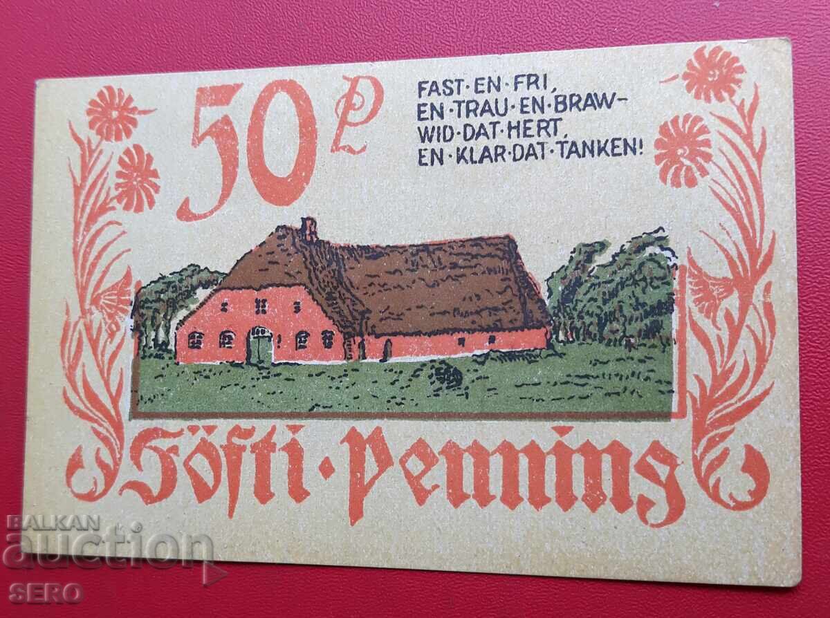 Banknote-Germany-Schleswig-Holstein-Bordelum-50 Pfennig 1921 with price € 1.01 | 1.98 BGN