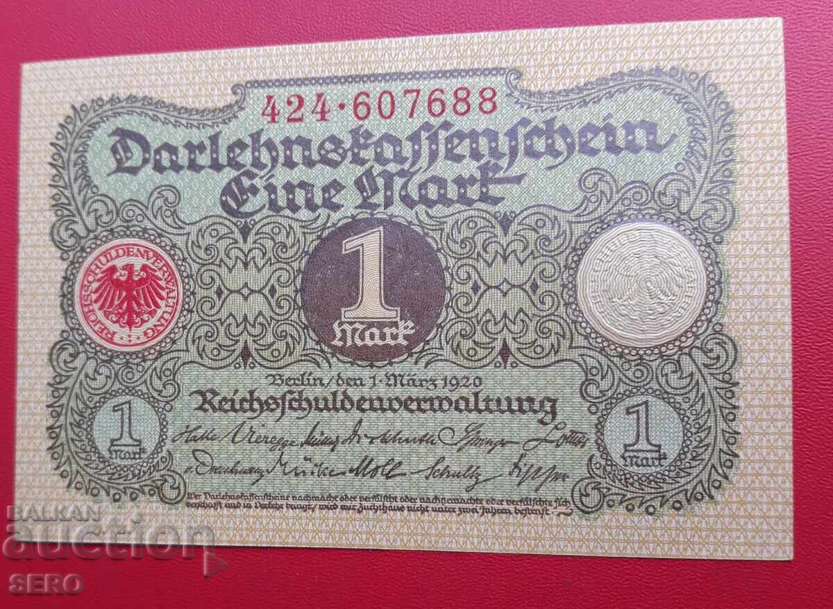 Banknote-Germany-1 mark 1920
